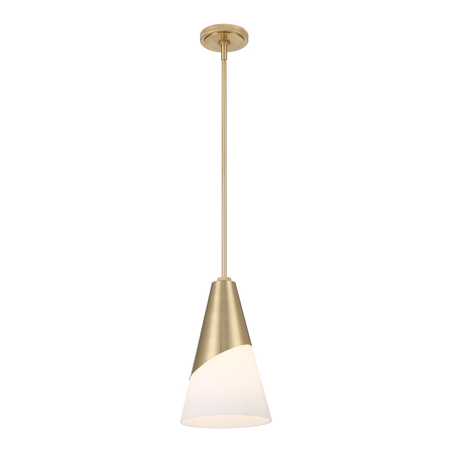 Crystorama Tori TOR-901-VG – 9 Inch – 1 Light – Pendant Light – Vibrant Gold – Damp Rated