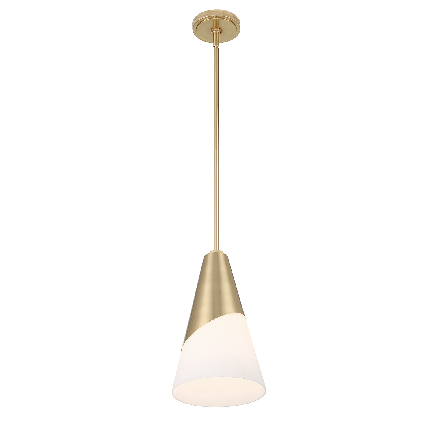Crystorama Tori TOR-901-VG – 9 Inch – 1 Light – Pendant Light – Vibrant Gold – Damp Rated