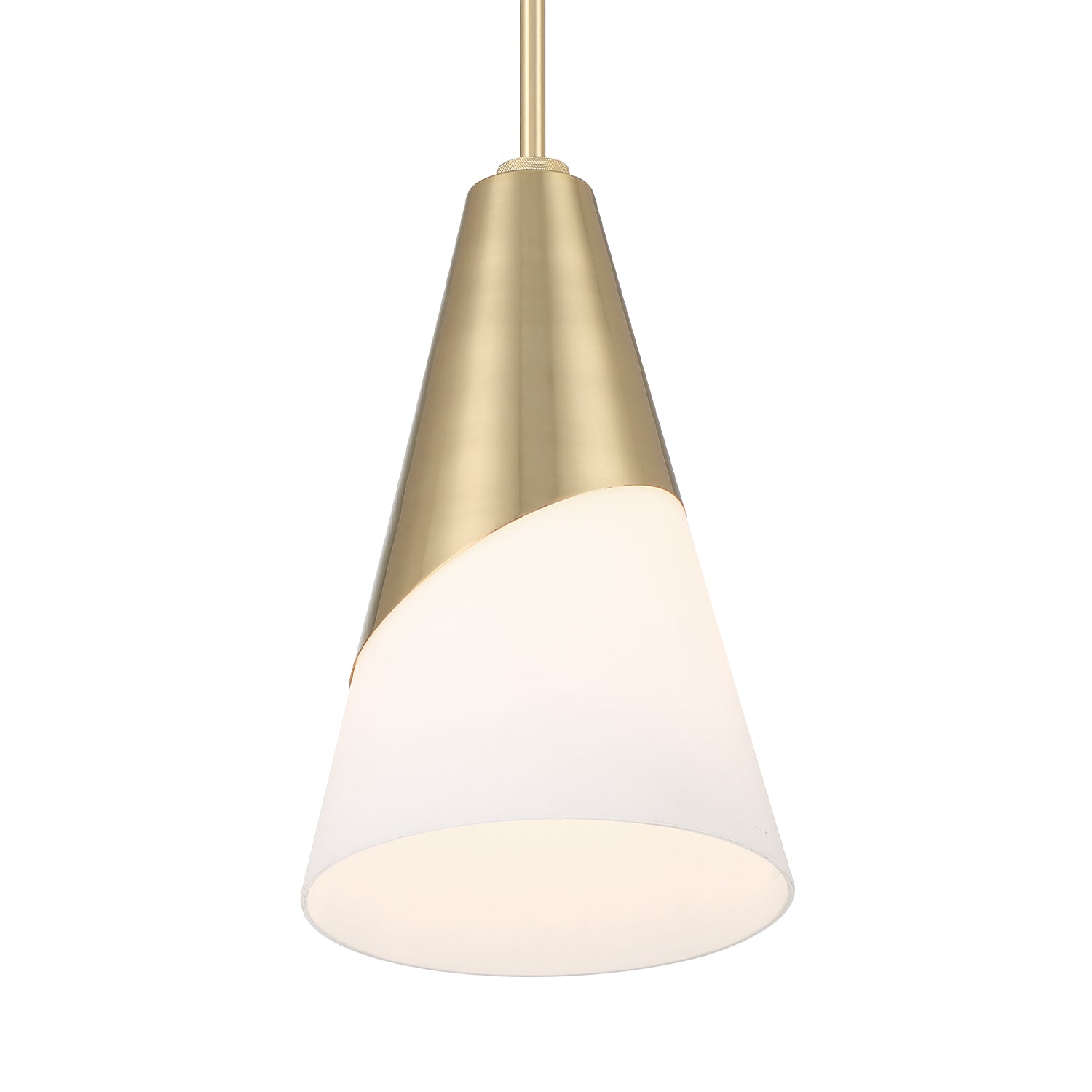 Crystorama Tori TOR-901-VG – 9 Inch – 1 Light – Pendant Light – Vibrant Gold – Damp Rated