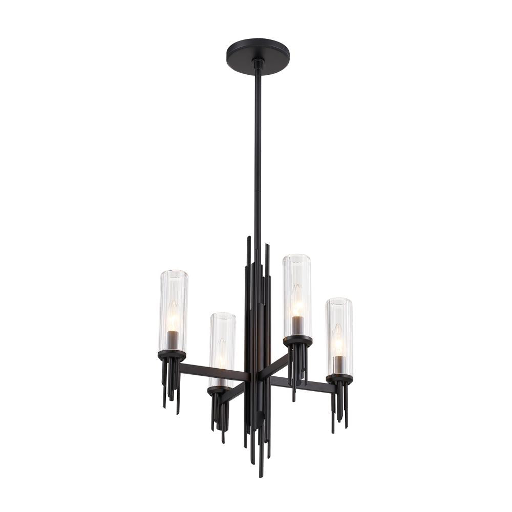 Alora Lighting TORRES CH335418MBCR Chandelier - Matte Black