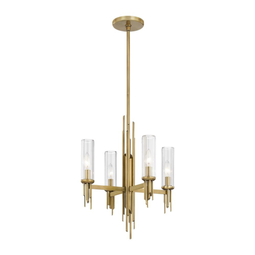 Alora Lighting TORRES CH335418VBCR Chandelier - Vintage Brass