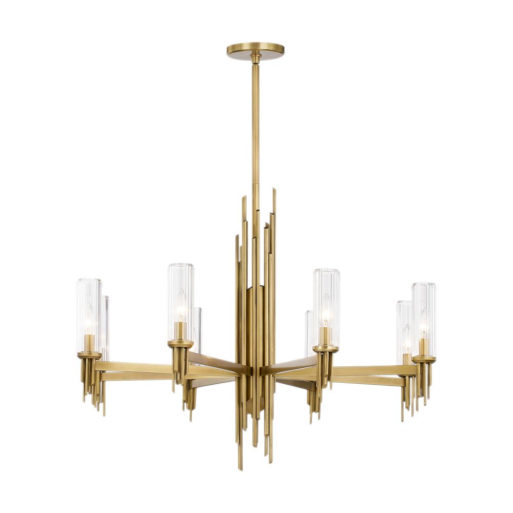 Alora Lighting TORRES CH335836VBCR Chandelier - Vintage Brass