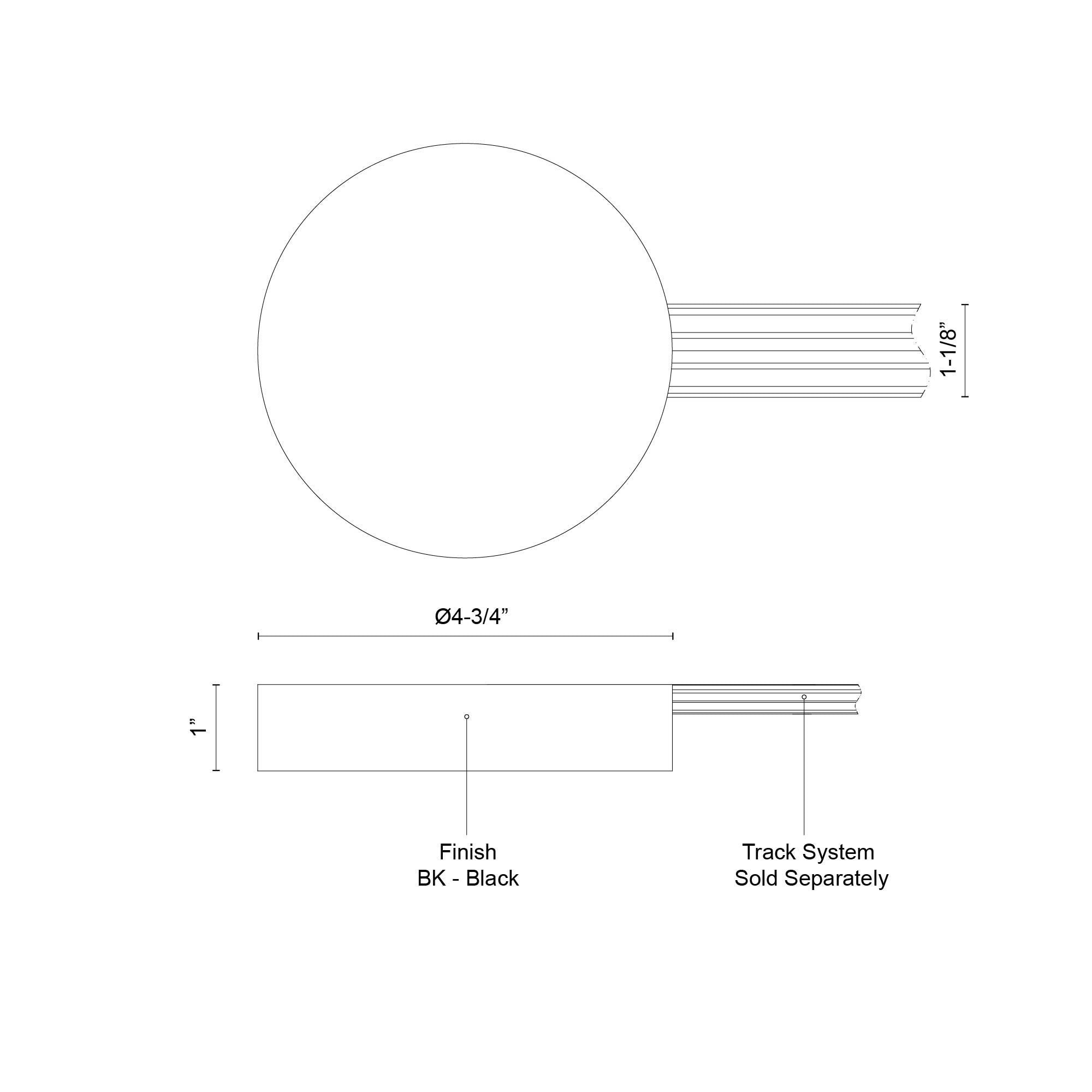 Trilo Track 4-in Black Trilo Track Canopy and Driver Cover