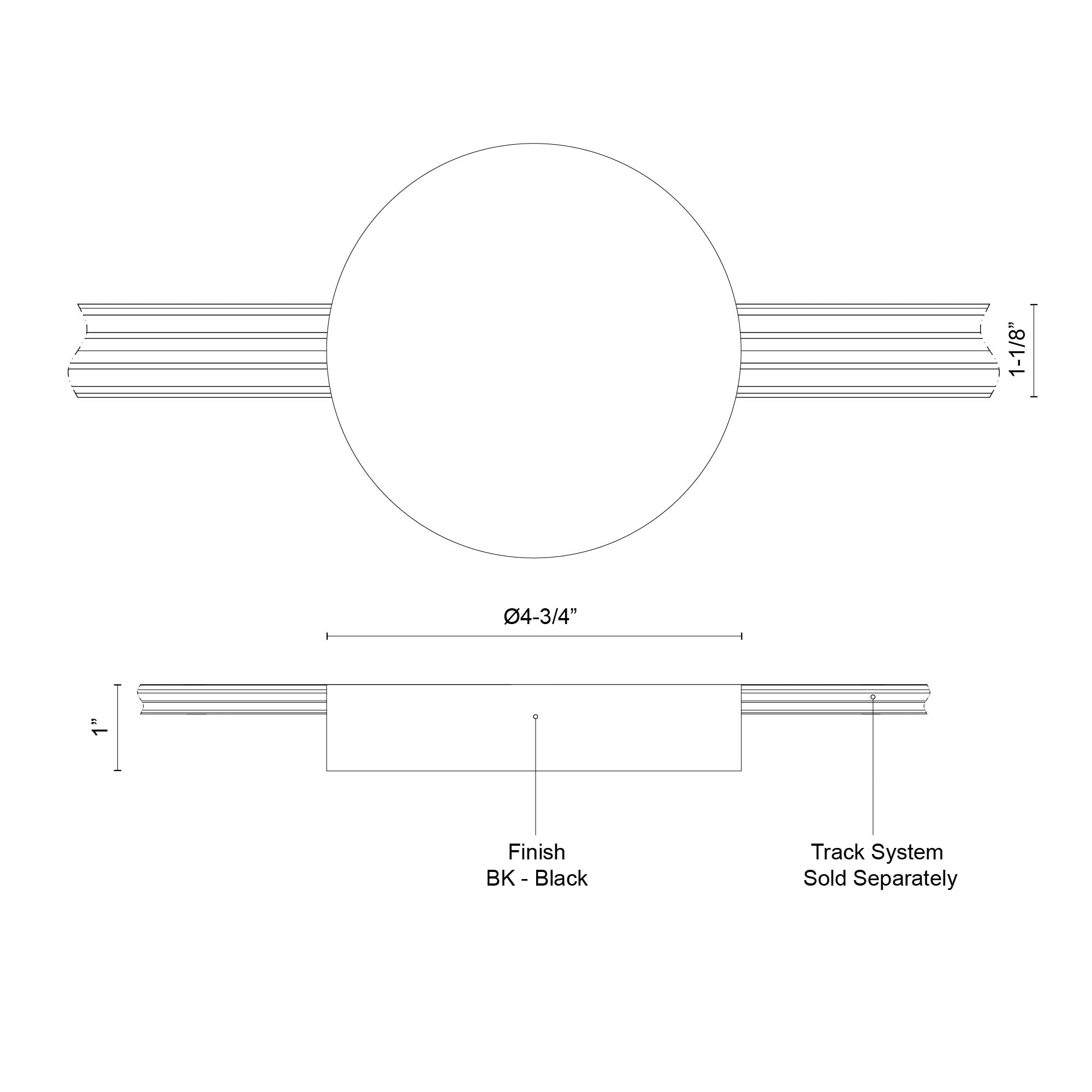 Trilo Track 4-in White UNV and 0-10 Dimming Trilo Track Canopy and Driver Cover