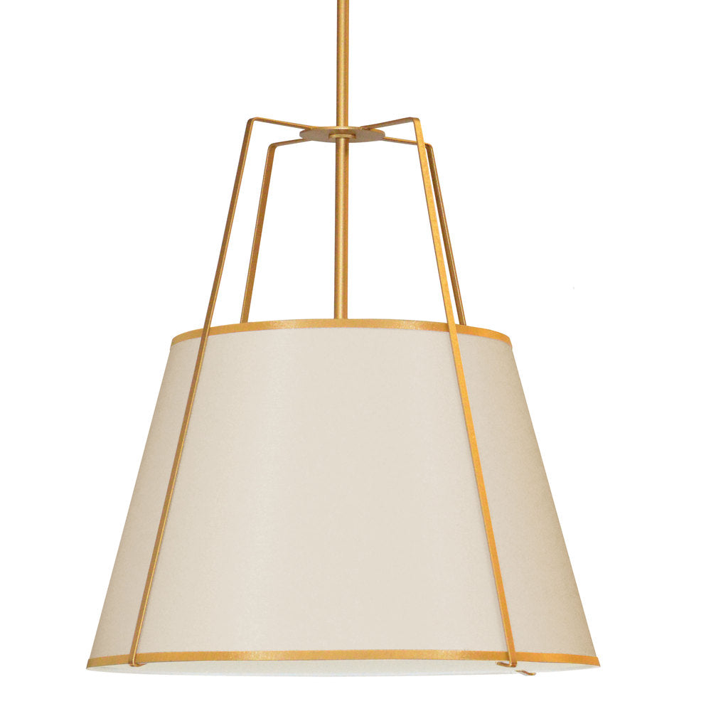 Dainolite TRAPEZOID TRA-304P-GLD-CRM Pendant Contemporary - Gold