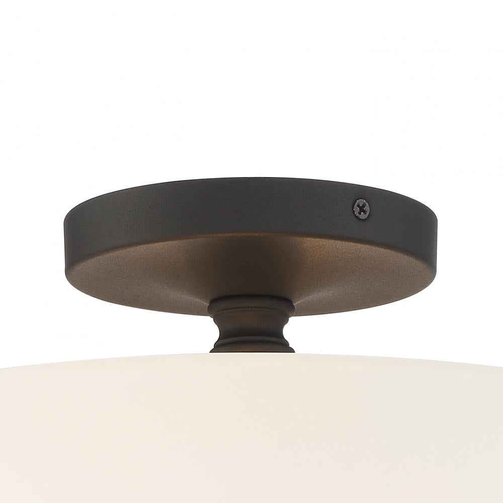 Crystorama TRAVIS TRA-A3302-BF Flush Mount Americana - Black Forged