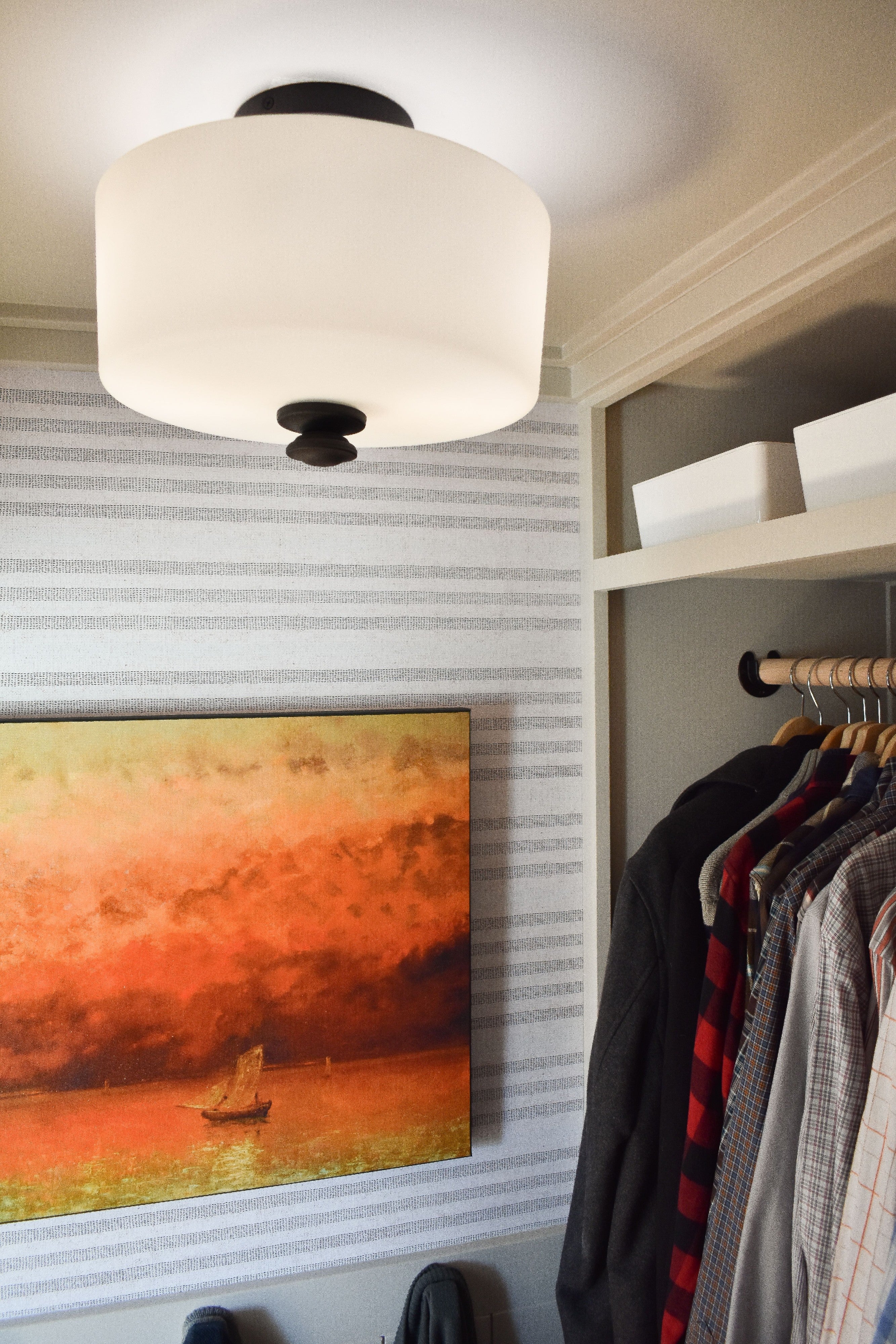 Crystorama Travis TRA-A3302-BF – 12.5 Inch – 2 Light – Semi Flush Mount Light – Black Forged – Damp Rated