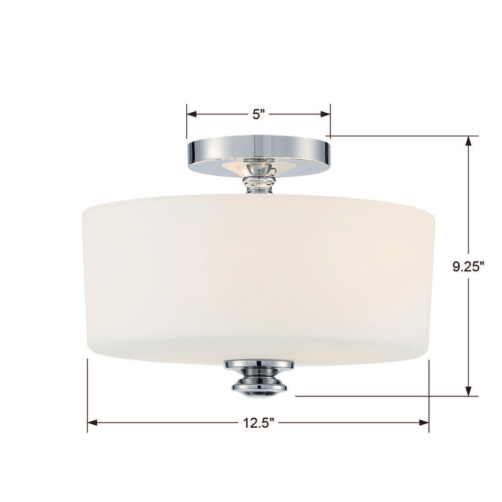 Crystorama TRAVIS TRA-A3302-PN Flush Mount Americana - Polished Nickel