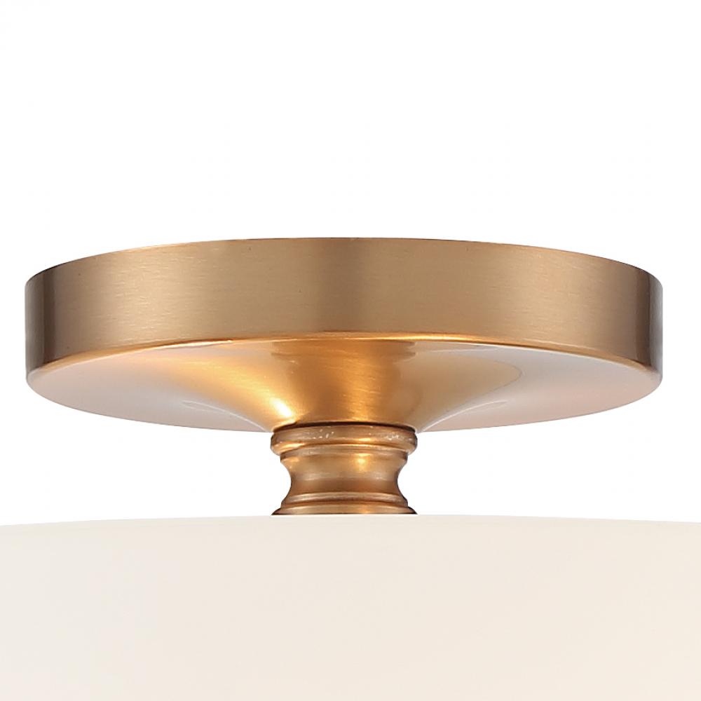 Crystorama TRAVIS TRA-A3302-VG Flush Mount Americana - Vibrant Gold