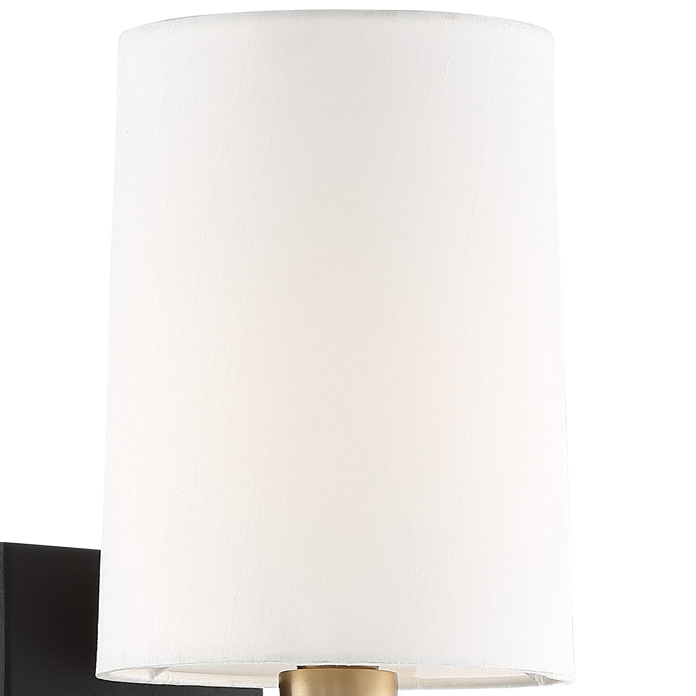 Crystorama Trenton TRE-221-AG-BF – 5.5 Inch – 1 Light – Sconce – Aged Brass + Black Forged – Damp Rated