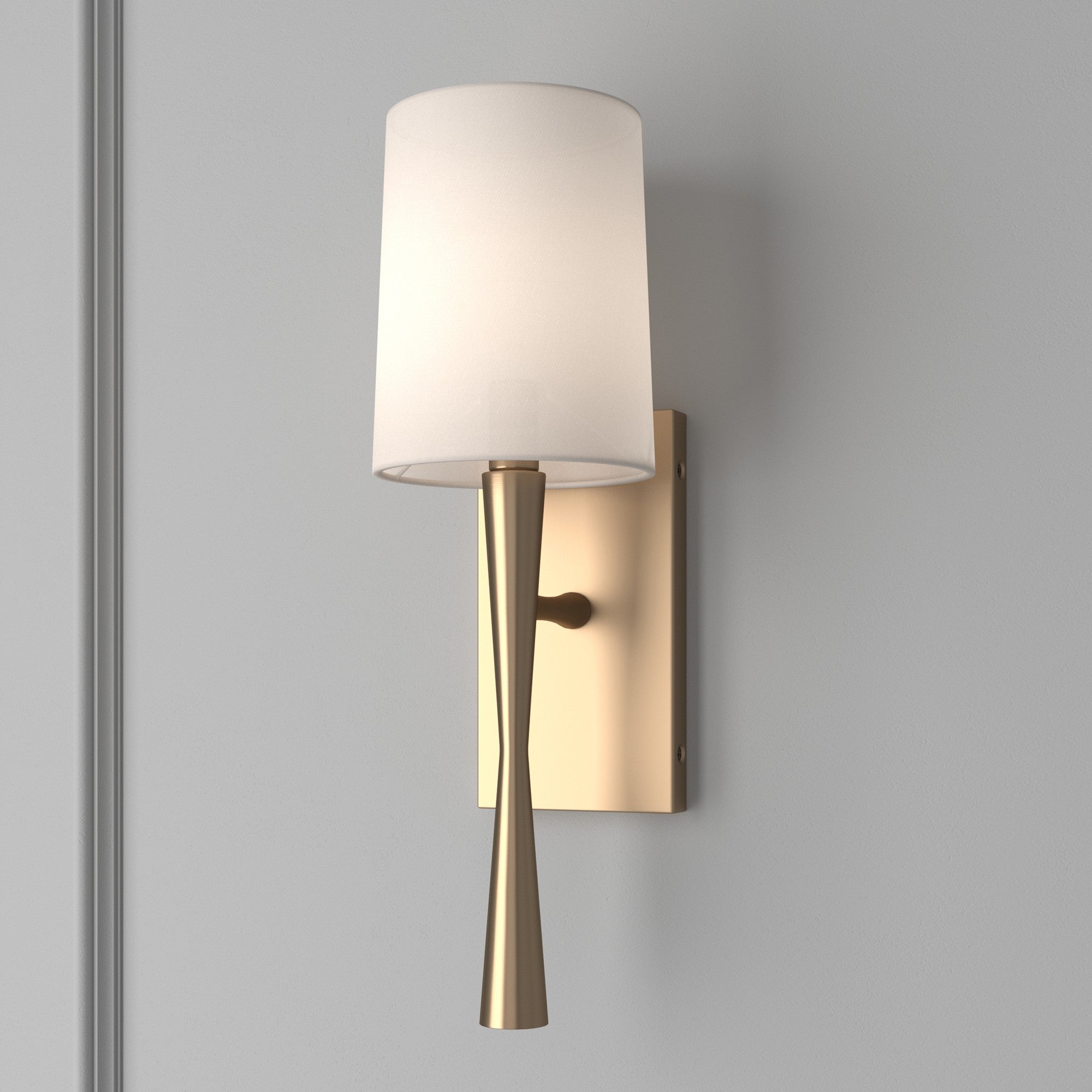 Crystorama Trenton TRE-221-AG – 5.5 Inch – 1 Light – Sconce – Aged Brass – Damp Rated