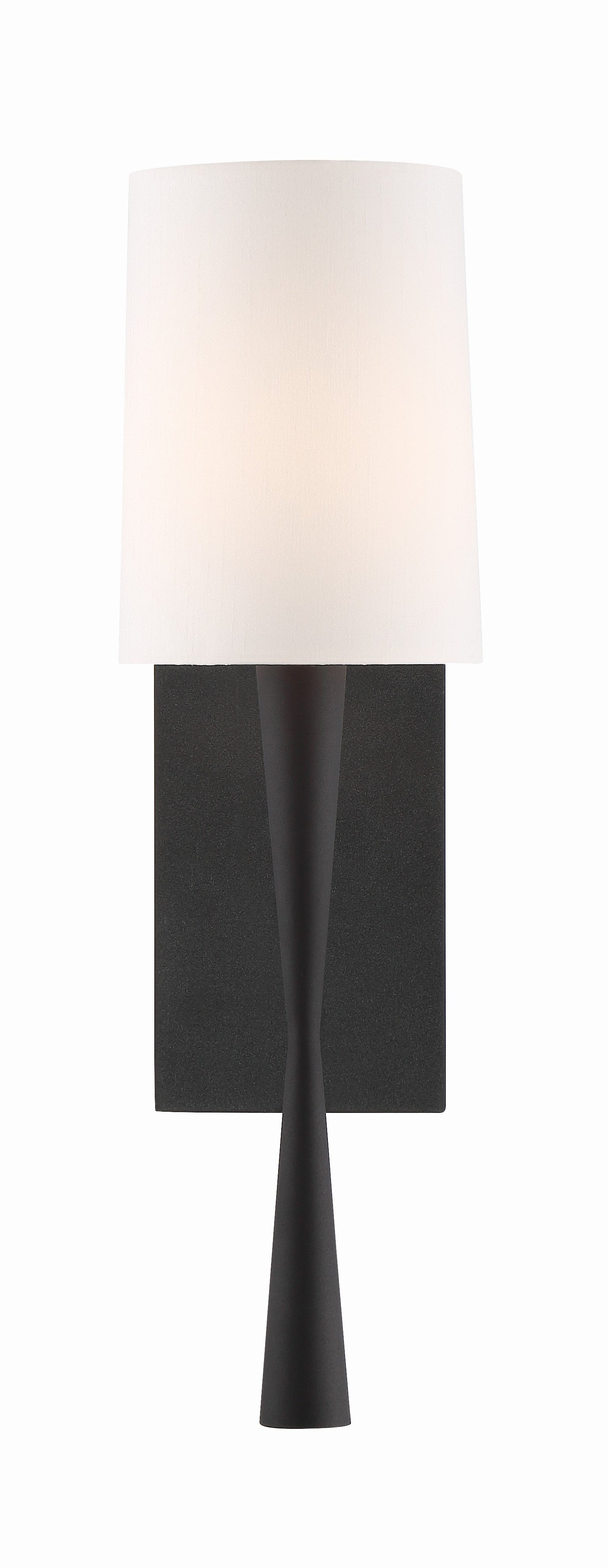 Crystorama Trenton TRE-221-BF – 5.5 Inch – 1 Light – Sconce – Black Forged – Damp Rated