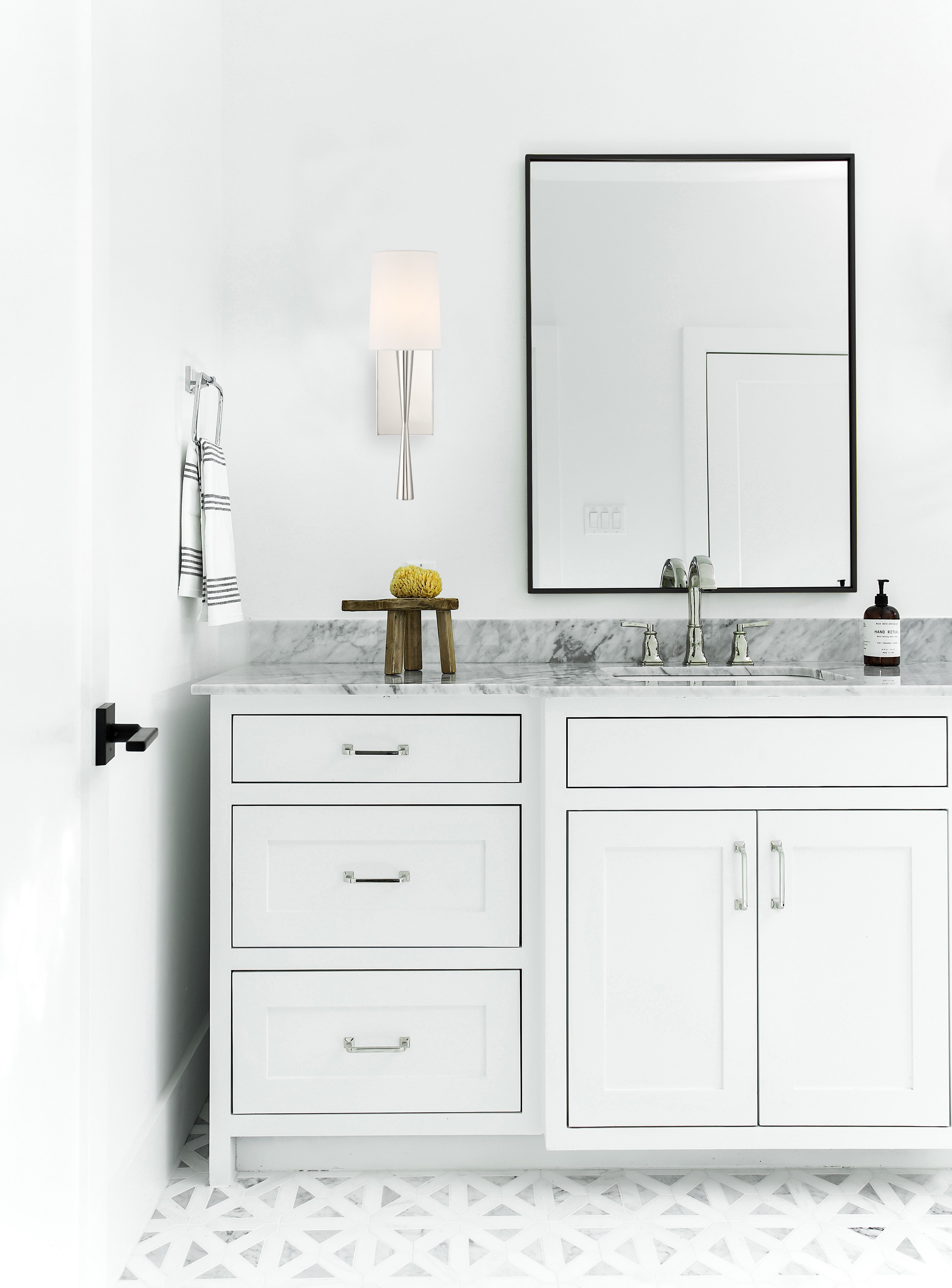 Crystorama Trenton TRE-221-PN – 5.5 Inch – 1 Light – Sconce – Polished Nickel – Damp Rated