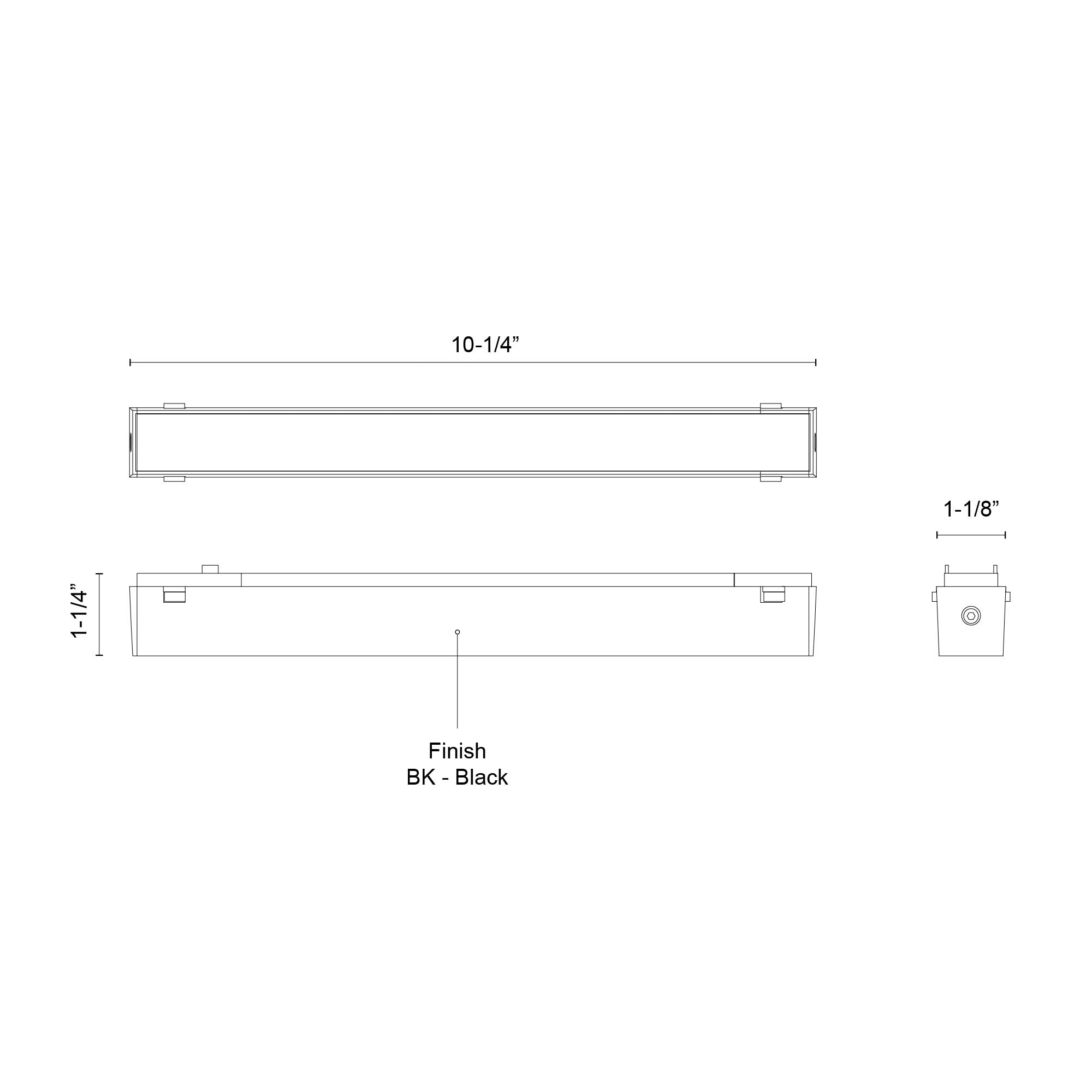 Jaren 10-in White 4000K Trilo Track Light Bar