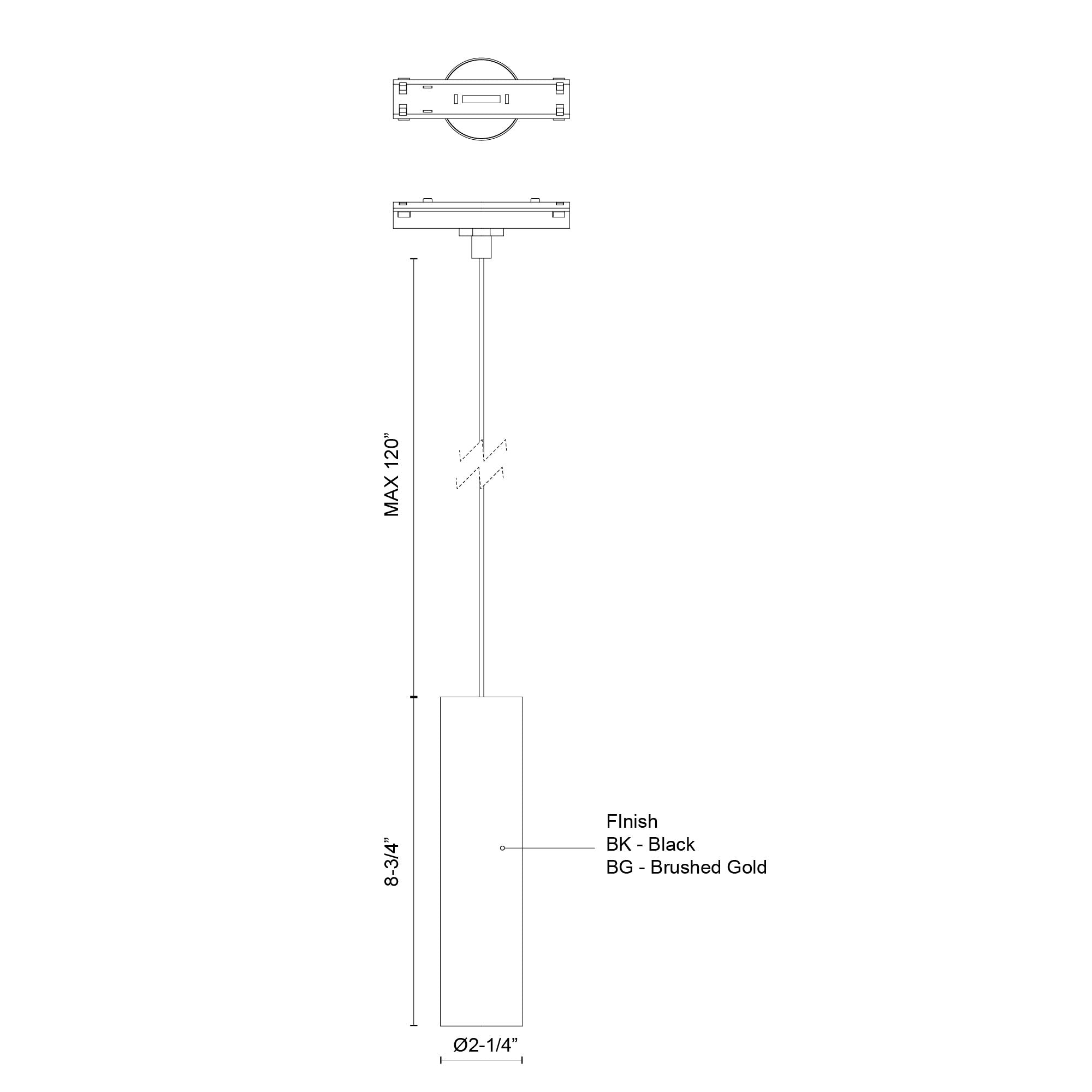 Remuda 3-in White 4000K Trilo Track Pendant