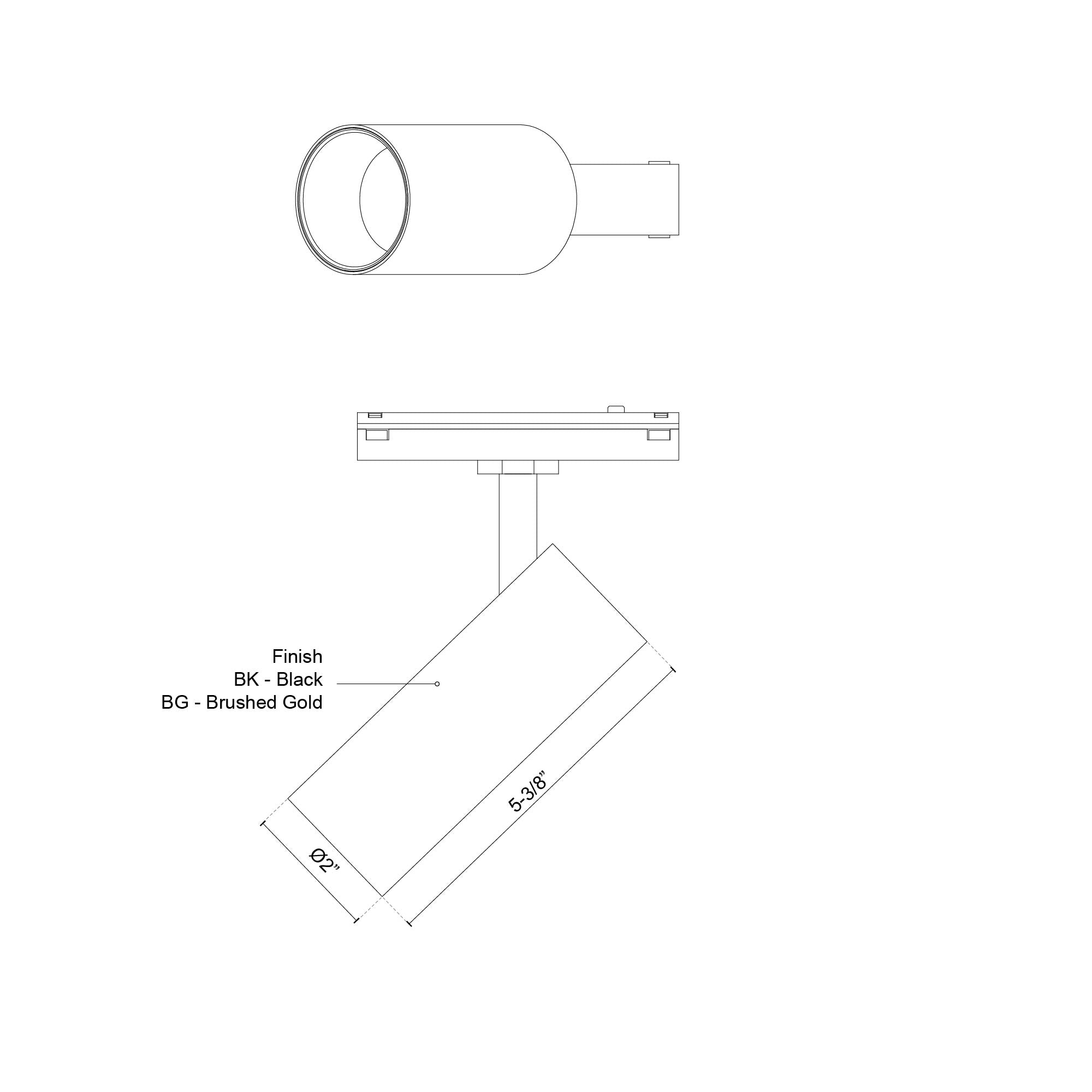 Paolo 25-in Black Trilo Track Directional Light