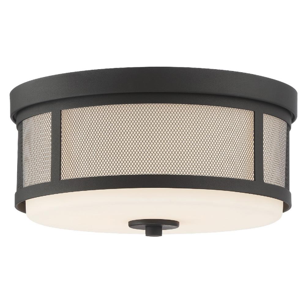 Crystorama TREVOR TRV-A3802-BF Flush Mount Modern - Black Forged