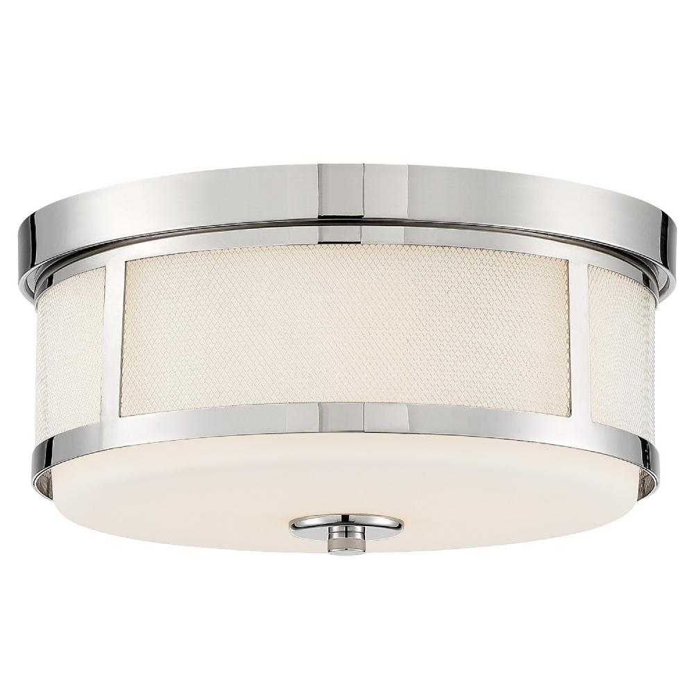 Crystorama TREVOR TRV-A3802-PN Flush Mount Modern - Polished Nickel