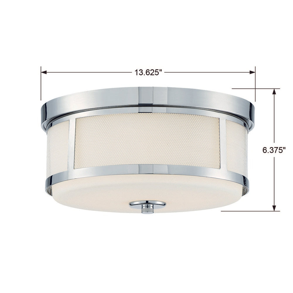 Crystorama TREVOR TRV-A3802-PN Flush Mount Modern - Polished Nickel