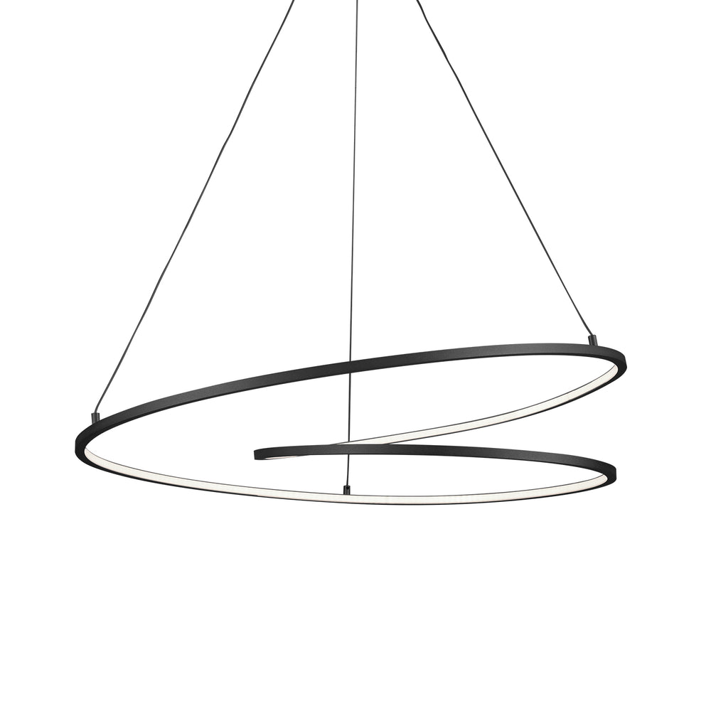 Kuzco Twist PD11132-BK Pendant, LED, Up and Down Light, Black