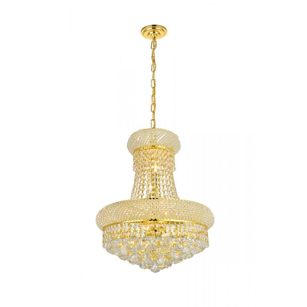 Elegant Lighting PRIMO V1800D16G/RC Pendant Transitional - Gold