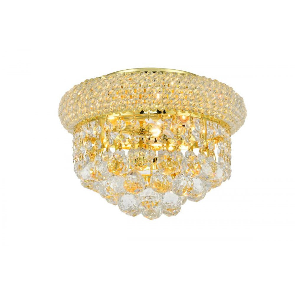 Elegant Lighting PRIMO V1800F10G/RC Flush Mount Transitional - Gold