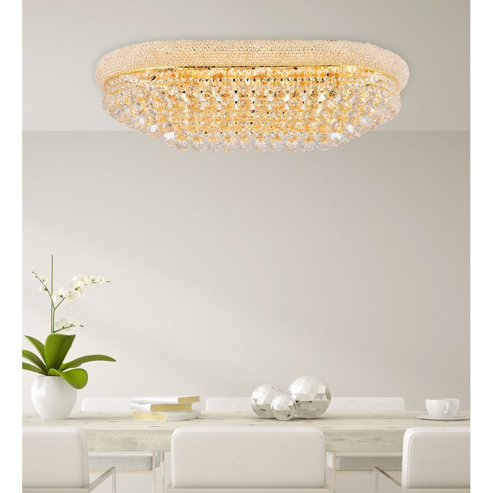 Elegant Lighting PRIMO V1800F36SG/RC Flush Mount Transitional - Gold