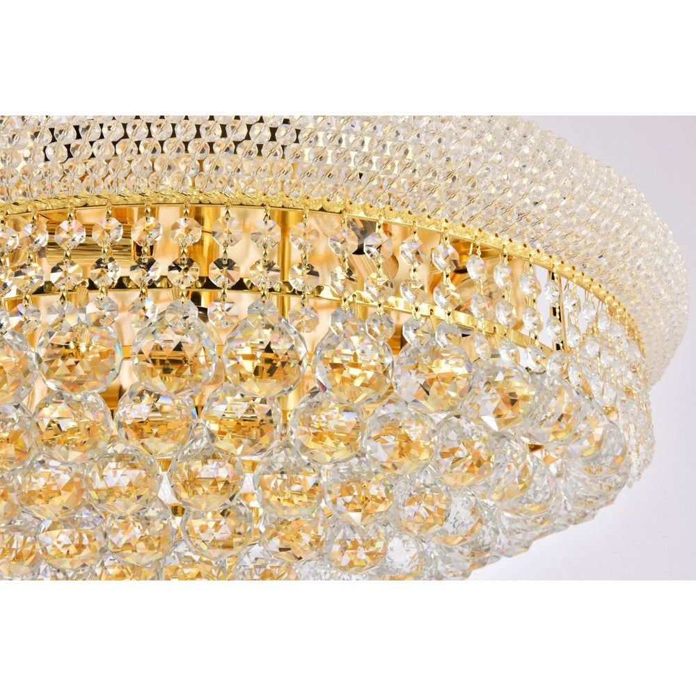 Elegant Lighting PRIMO V1800F40SG/RC Flush Mount Transitional - Gold