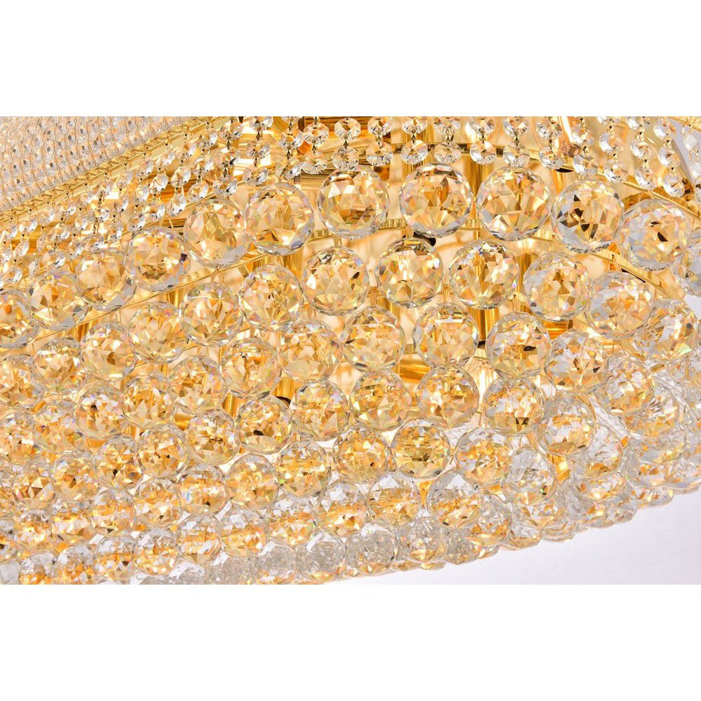 Elegant Lighting PRIMO V1800F40SG/RC Flush Mount Transitional - Gold