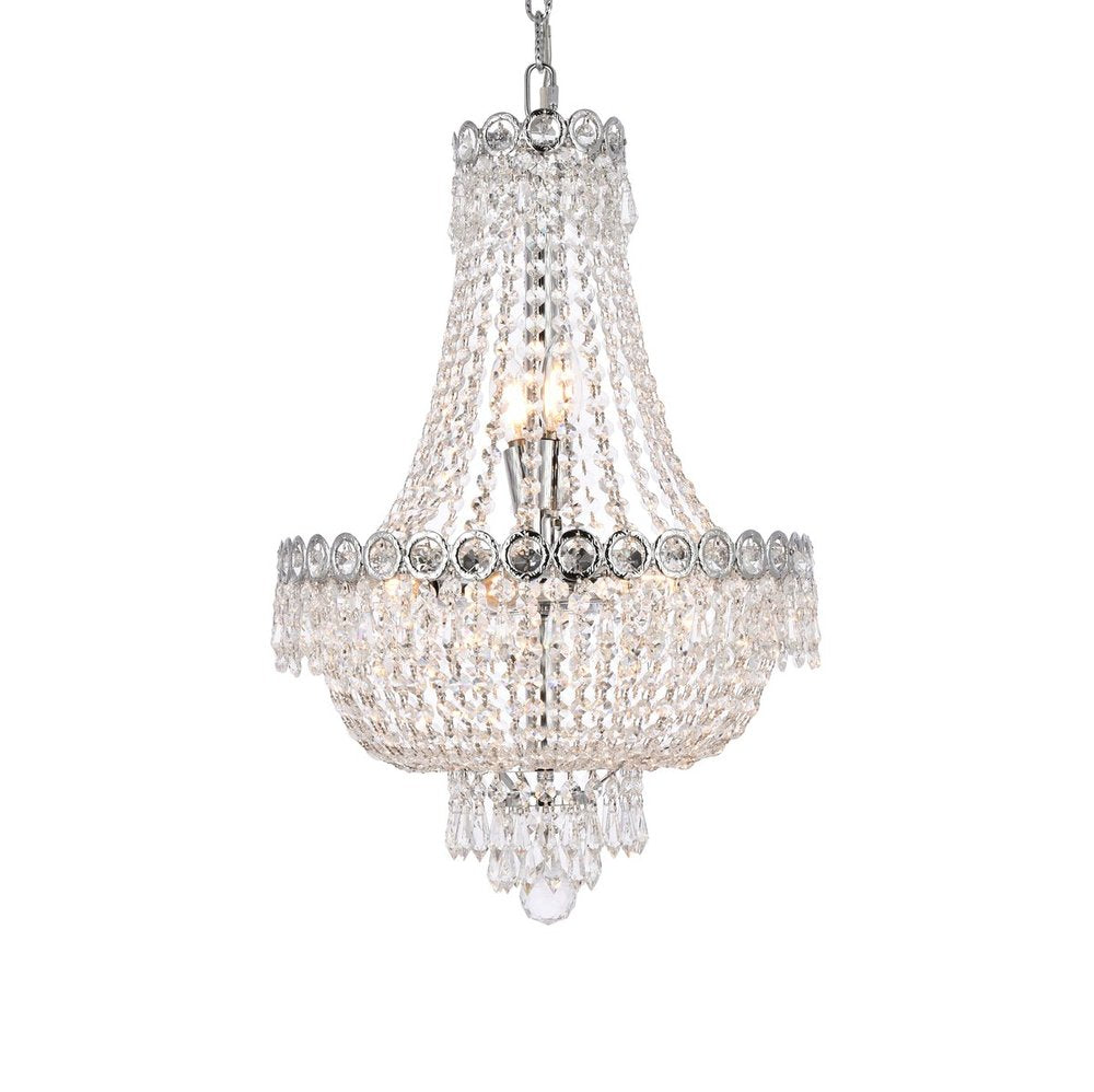 Elegant Lighting CENTURY V1900D16C/RC Pendant Transitional - Chrome