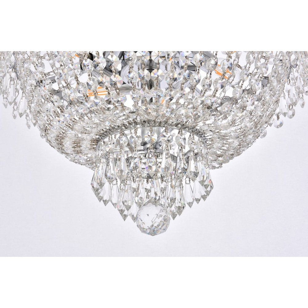 Elegant Lighting CENTURY V1900D16C/RC Pendant Transitional - Chrome