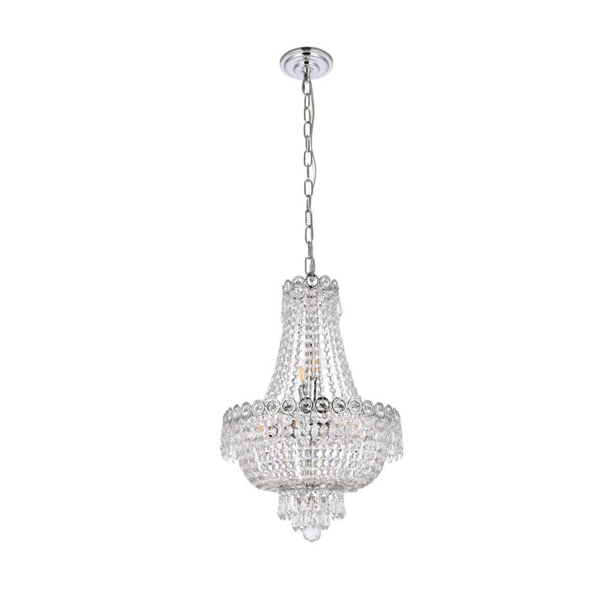 Elegant Lighting CENTURY V1900D16C/RC Pendant Transitional - Chrome