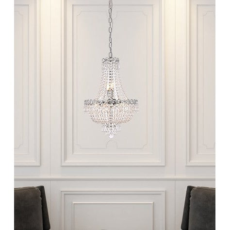 Elegant Lighting CENTURY V1900D16C/RC Pendant Transitional - Chrome