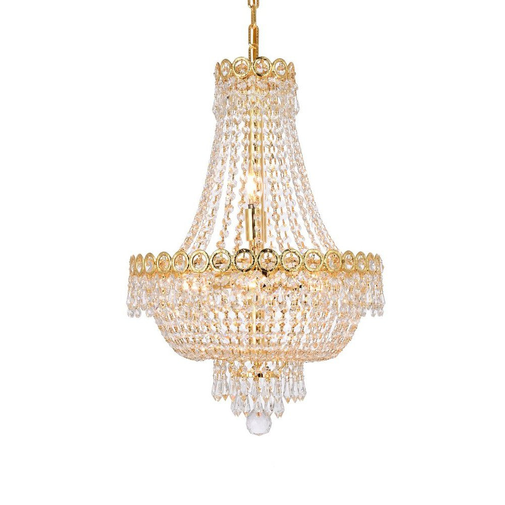 Elegant Lighting CENTURY V1900D16G/RC Pendant Transitional - Gold