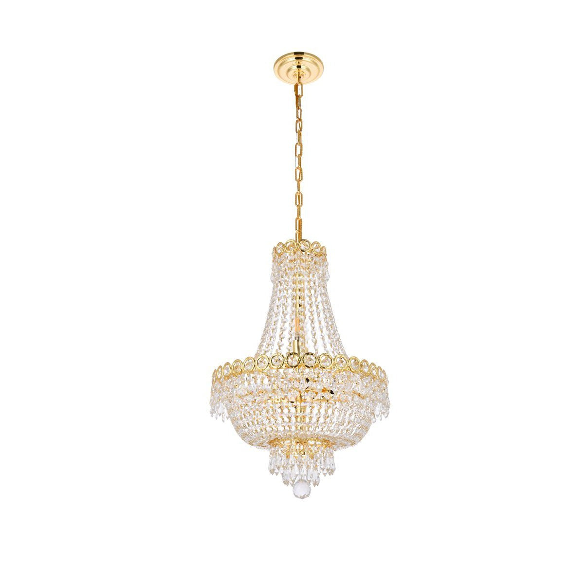 Elegant Lighting CENTURY V1900D16G/RC Pendant Transitional - Gold