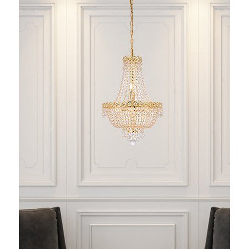 Elegant Lighting CENTURY V1900D16G/RC Pendant Transitional - Gold