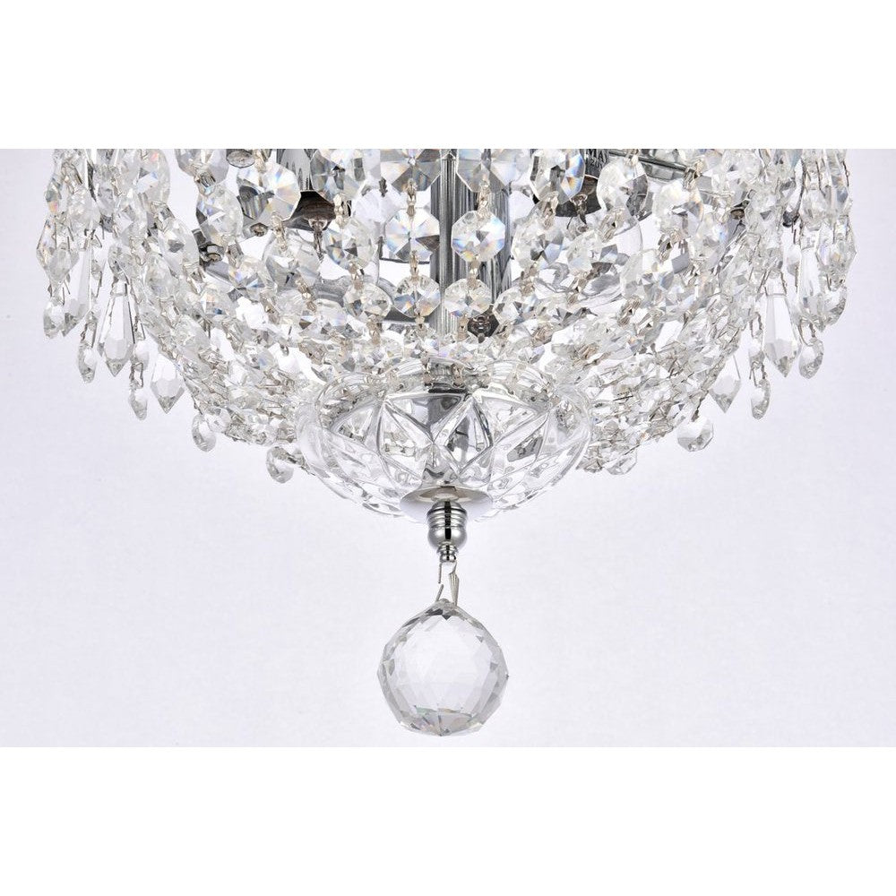 Elegant Lighting CENTURY V1900F10C/RC Flush Mount Transitional - Chrome