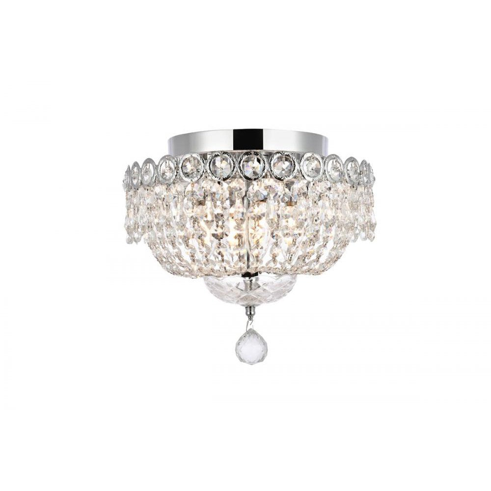 Elegant Lighting CENTURY V1900F12C/RC Flush Mount Transitional - Chrome