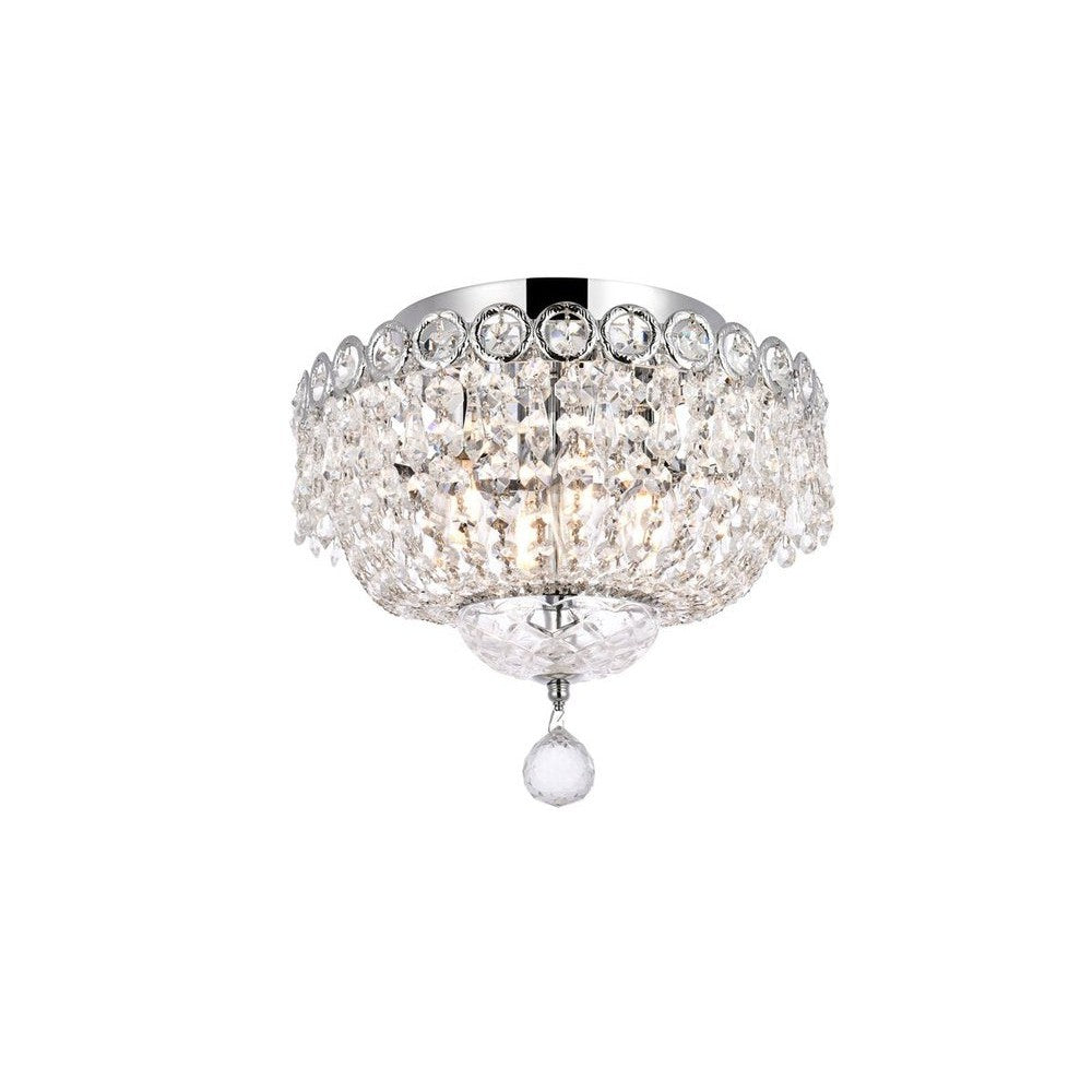 Elegant Lighting CENTURY V1900F12C/RC Flush Mount Transitional - Chrome