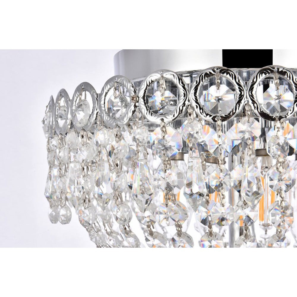 Elegant Lighting CENTURY V1900F12C/RC Flush Mount Transitional - Chrome