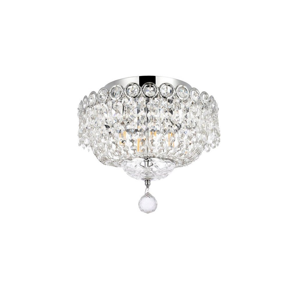 Elegant Lighting CENTURY V1900F12C/RC Flush Mount Transitional - Chrome