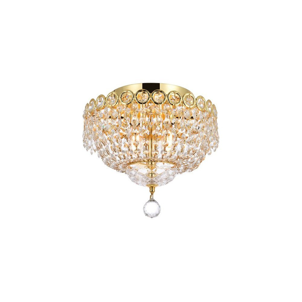 Elegant Lighting CENTURY V1900F12G/RC Flush Mount Transitional - Gold