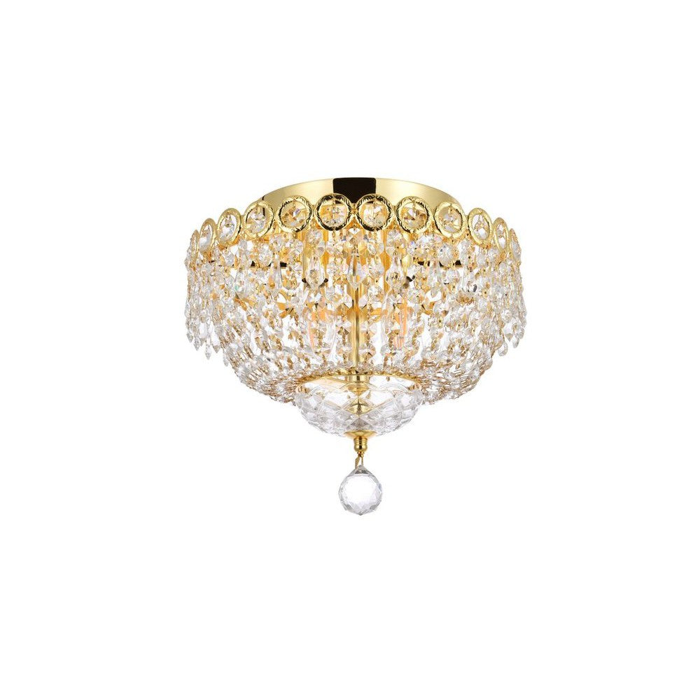 Elegant Lighting CENTURY V1900F12G/RC Flush Mount Transitional - Gold