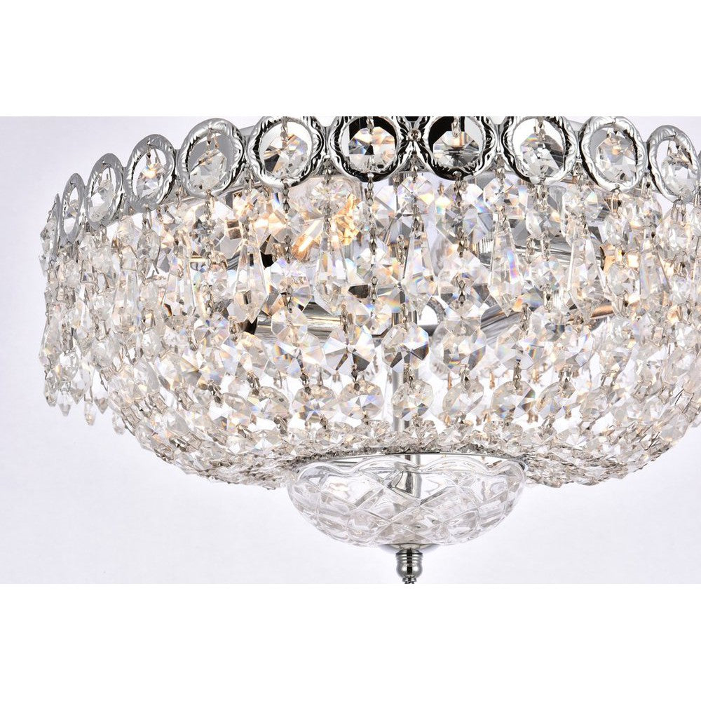 Elegant Lighting CENTURY V1900F14C/RC Flush Mount Transitional - Chrome