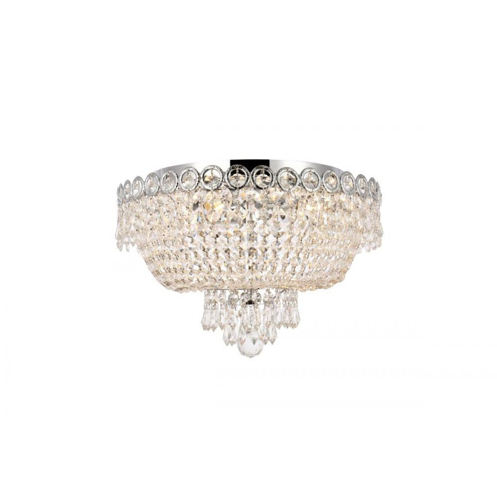 Elegant Lighting CENTURY V1900F16C/RC Flush Mount Transitional - Chrome