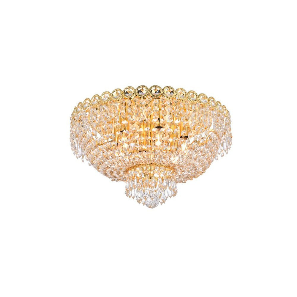 Elegant Lighting CENTURY V1900F18G/RC Flush Mount Transitional - Gold