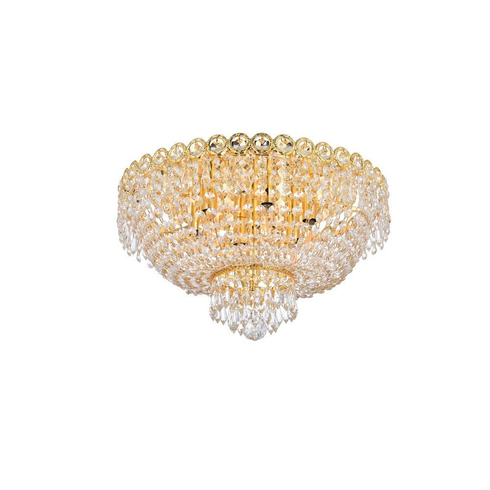 Elegant Lighting CENTURY V1900F18G/RC Flush Mount Transitional - Gold