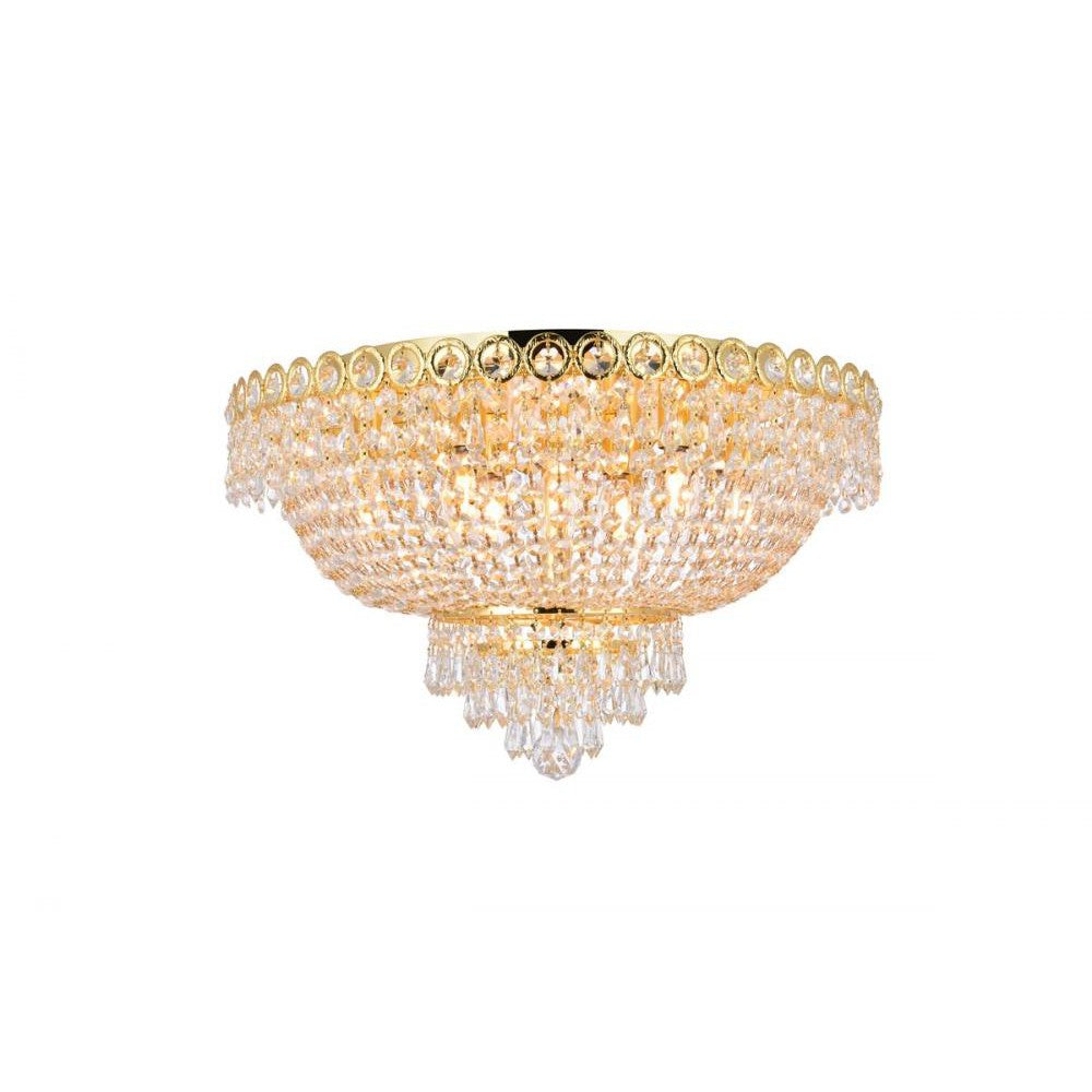 Elegant Lighting CENTURY V1900F20G/RC Flush Mount Transitional - Gold