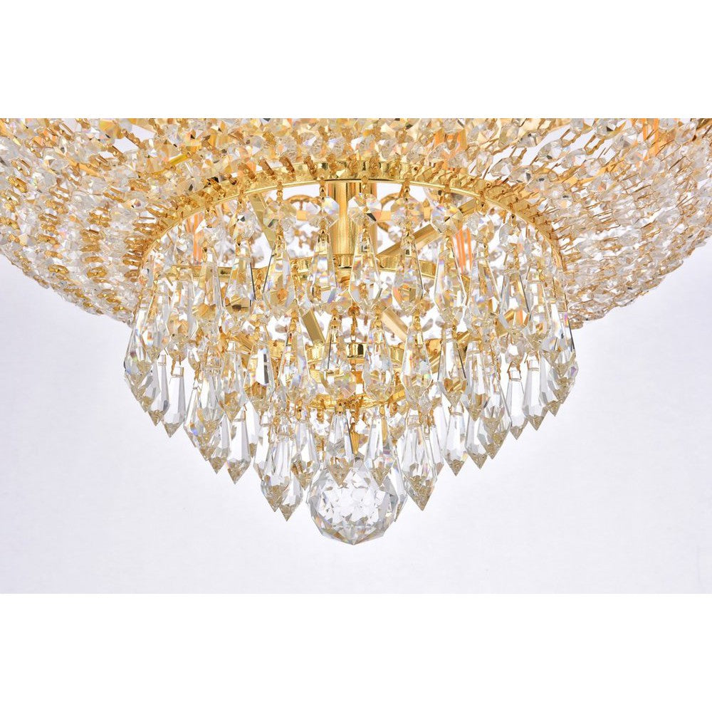 Elegant Lighting CENTURY V1900F20G/RC Flush Mount Transitional - Gold