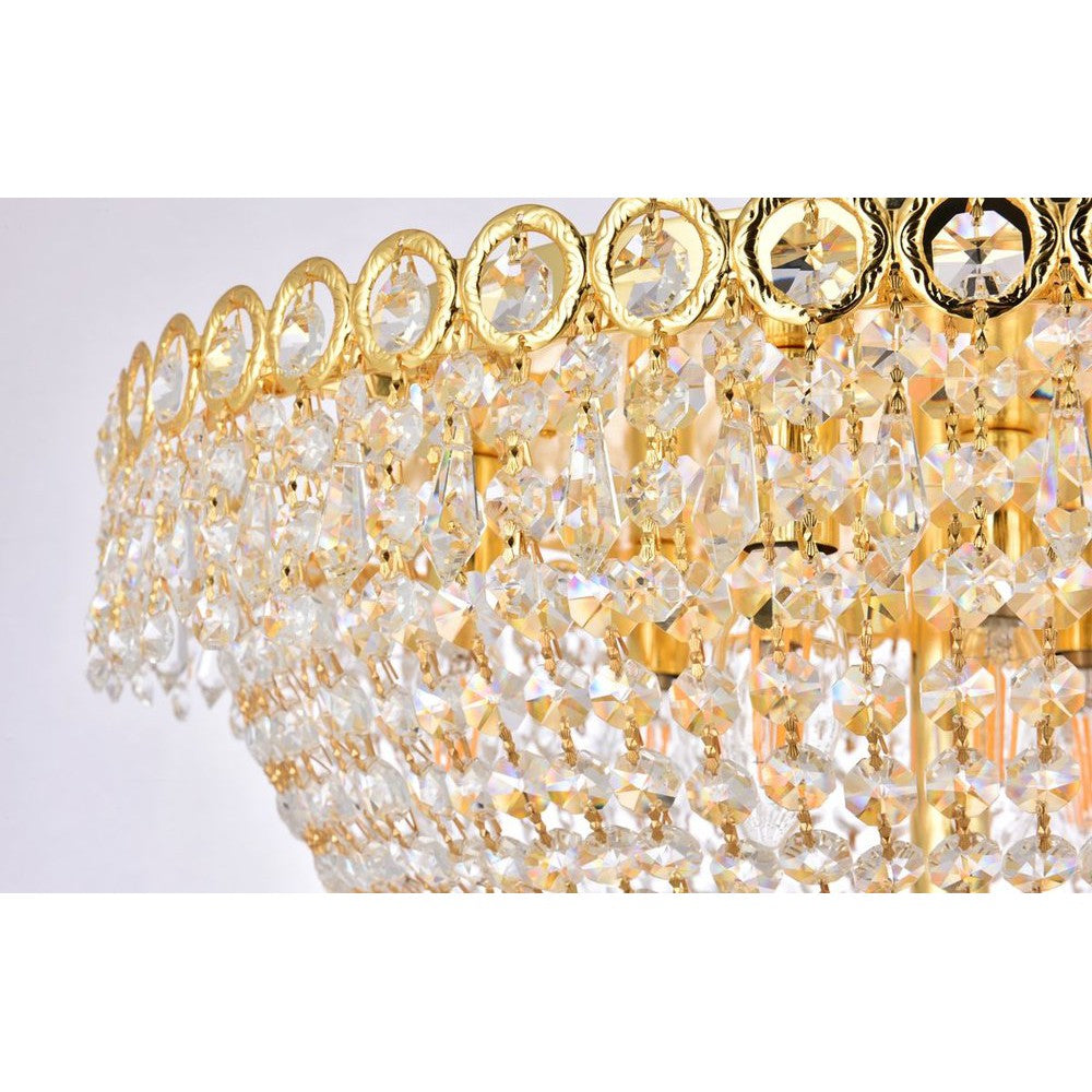 Elegant Lighting CENTURY V1900F20G/RC Flush Mount Transitional - Gold